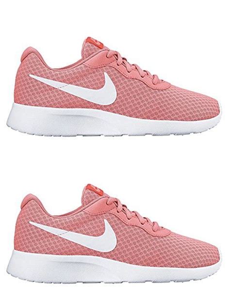 nike damen tanjun laufschuhe lava glow white total crimson